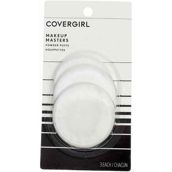 NEW 4 X 3 PACK COVERGIRL MAKEUP POWDER PUFFS