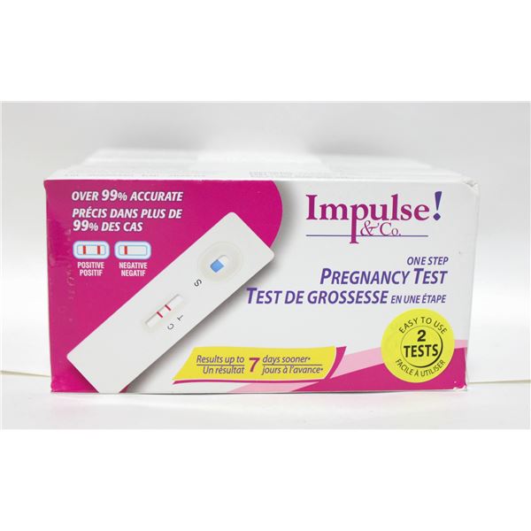 5 BOXES OF IMPULSE & CO ONE STEP PREGNANCY TEST