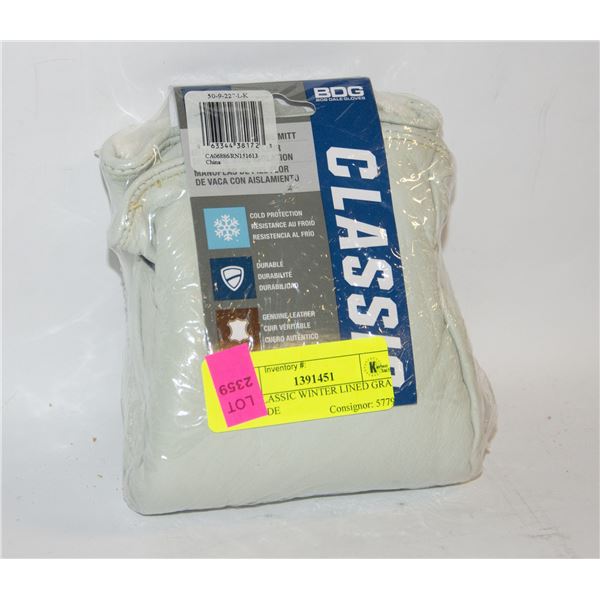 BDG CLASSIC WINTER LINED GRAIN COWHIDE