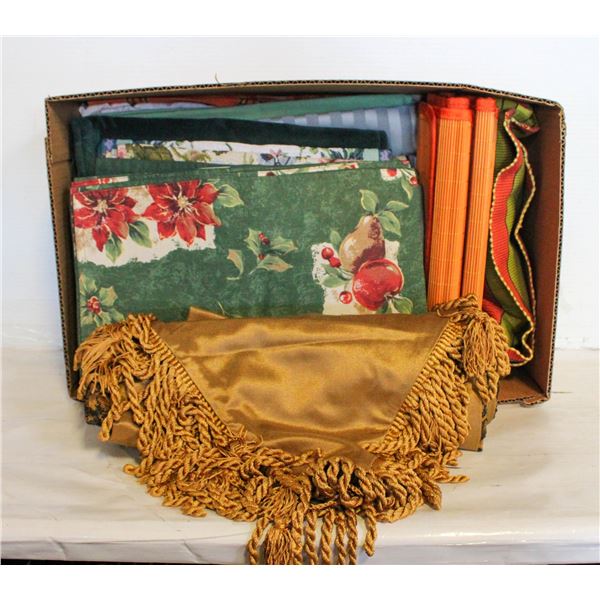 BOX TABLE RUNNERS & PLACE MATS - ESTATE