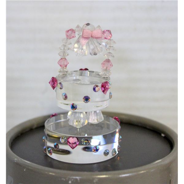 SWAROVSKI SILVER CRYSTAL WEDDING CAKE