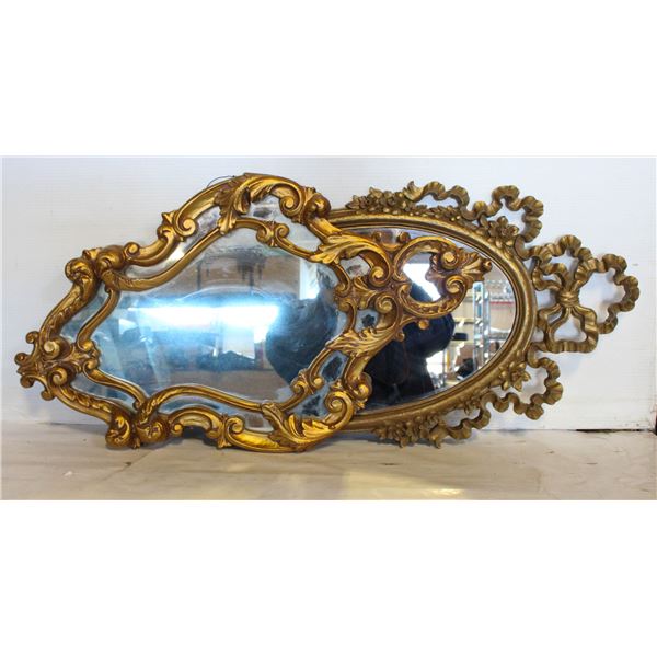 2 VINTAGE WALL MIRRORS 32"X17" APROX