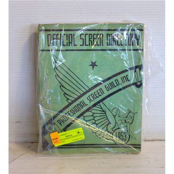 1953 PROFESSIONAL SCREEN GUILD DIRECTORY