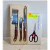 Image 1 : NEW 4PC KNIFE AND SHEARS SET