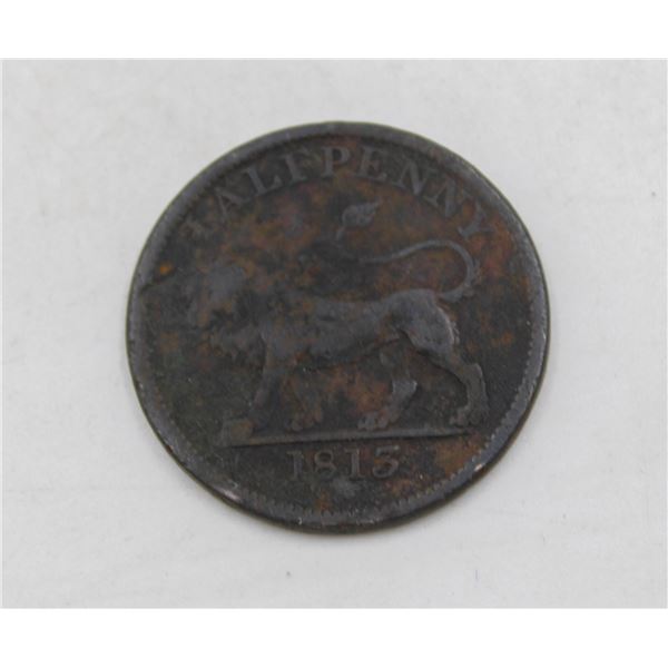 1815 GREAT BRITAIN HALF PENNY TOKEN