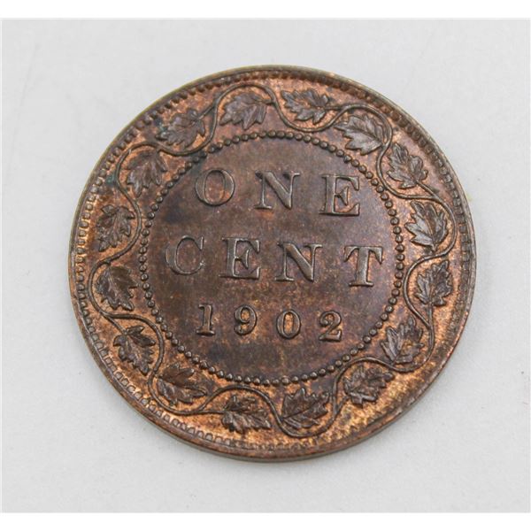 1902 HIGHER GRADE CANADA LARGE 1 CENT COIN