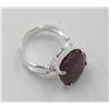 Image 2 : RUBY STERLING SILVER GEMSTONE RING, NEW, SIZE 8
