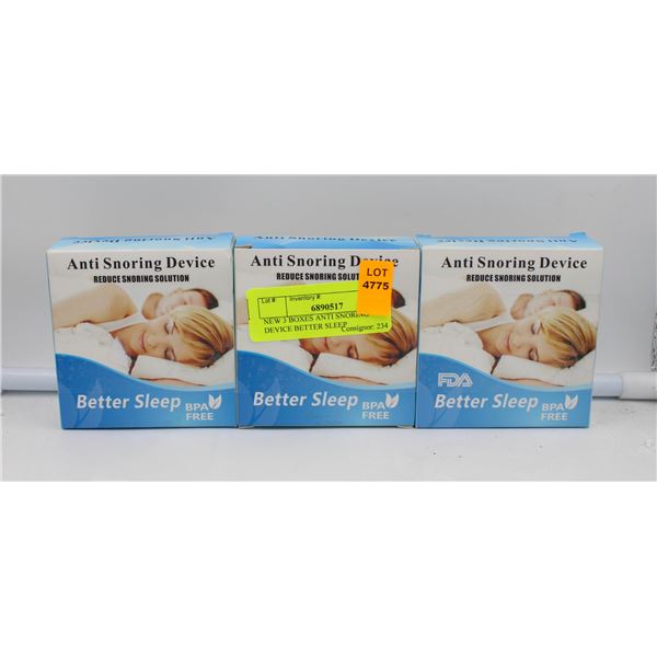 NEW 3 BOXES ANTI SNORING DEVICE BETTER SLEEP