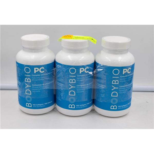 NEW SEALED 3 BOTTLES BODY BIO PC COMPLEX OF