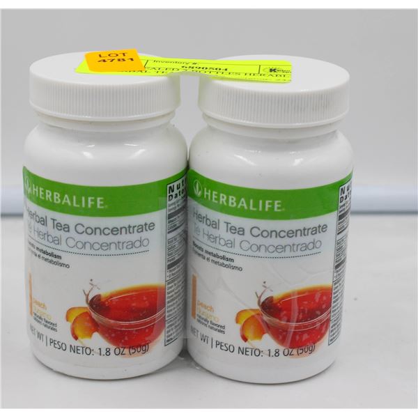 NEW SEALED 2 BOTTLES HERABLIFE HERBAL TEA 50G X 2=