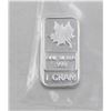 Image 1 : 1 GRAM SILVER MAPLE BAR