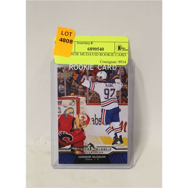 CONNOR MCDAVID ROOKIE CARD