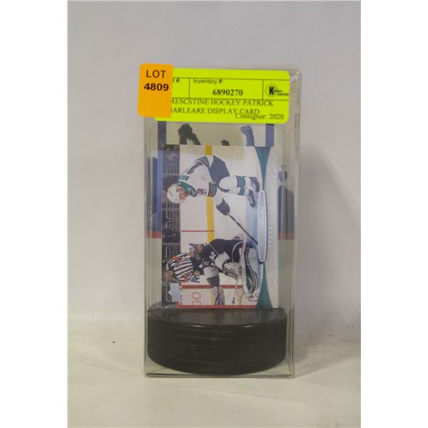 PRESCSTINE HOCKEY PATRICK MARLEARE DISPLAY CARD