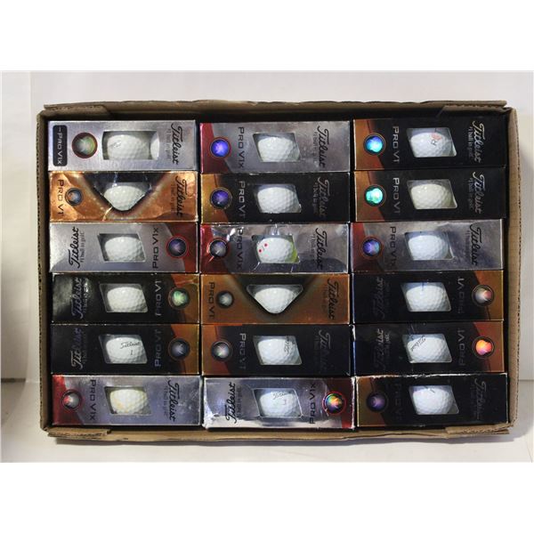 FLAT TITLEIST PRO V1 RECLAIMED GOLF BALLS