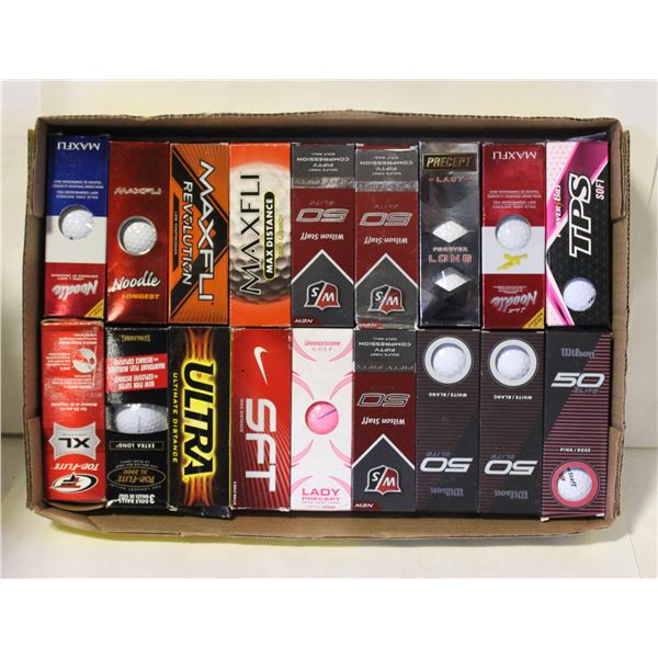 FLAT ASST RECLAIMED GOLF BALLS