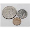 Image 2 : 3 VARIOUS OLD CANADA & USA COINS