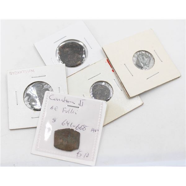 330-1453AD x5 ANCIENT BRONZE BYZANTINE EMPIRE