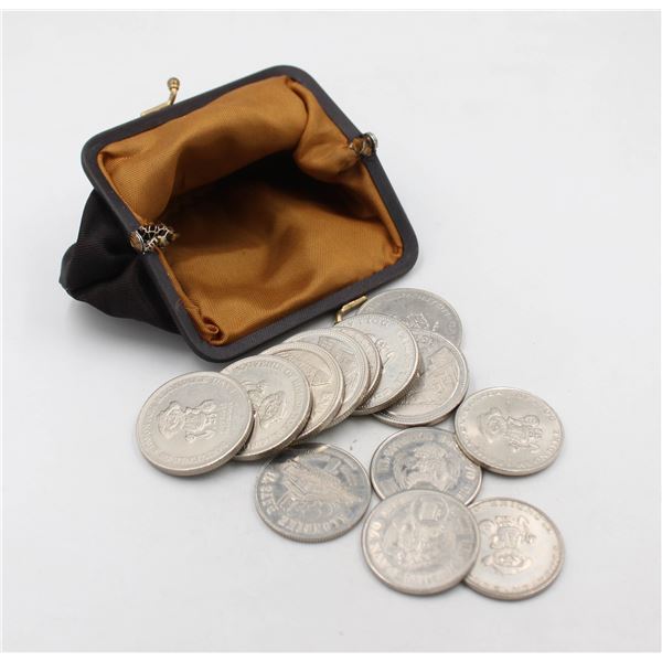 1968/69-75 LOT OF 13 EDMONTON KLONDIKE DAYS TOKENS