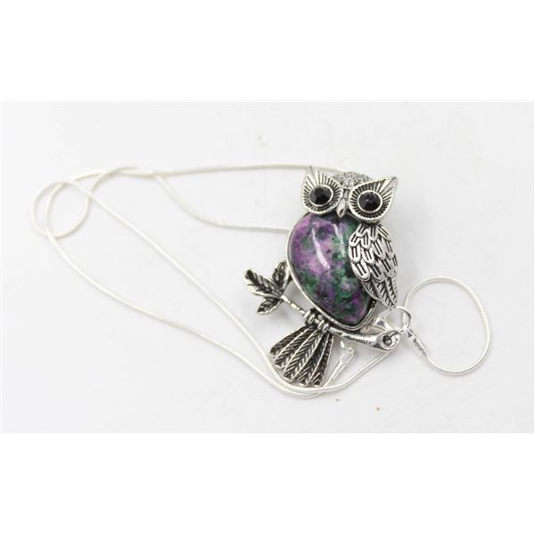 UNCLAIMED - ROPE CHAIN WITH OWL PENDANT