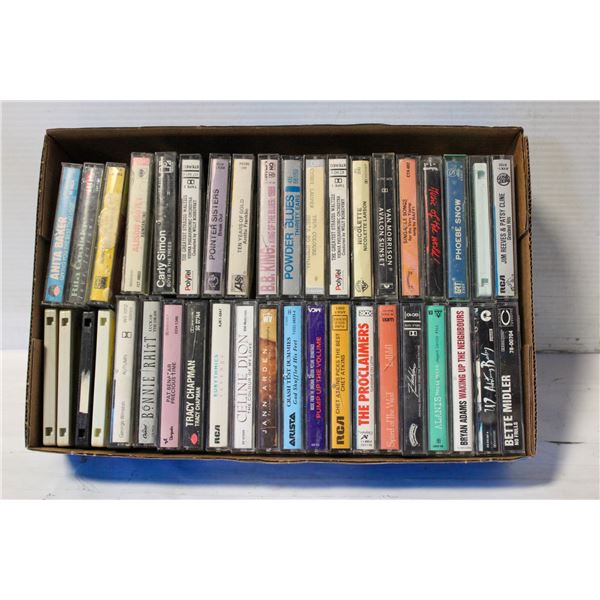 FLAT OF 70'S-90'S CASSETTE TAPES