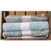 Image 1 : 12 FABRIC ROLLS PALE GREEN PRINTS STRETCH