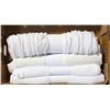 Image 1 : 28 FABRIC ROLLS WHITE STRETCH KNITS RAYONS