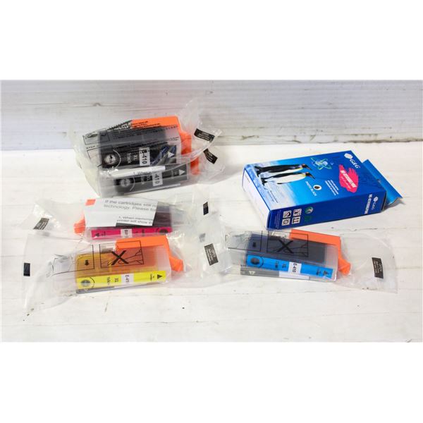 GROUP OF NEW UNUSED INKJET COLOR/BLK CARTRIDGES