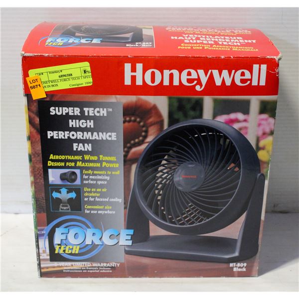 HONEYWELL FORCE TECH 3 SPEED FAN IN BOX