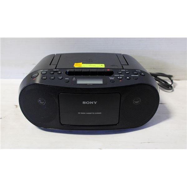 SONY CD/RADIO/CASSETTE AUDIO SYSTEM