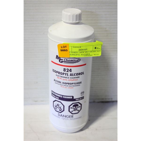 UNCLAIMED - NEW MG CHEMICALS 824 ISOPROPYL ALCOHOL