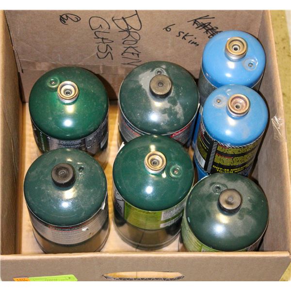 UNCLAIMED - LOT OF 7 PROPANE BOTTLES