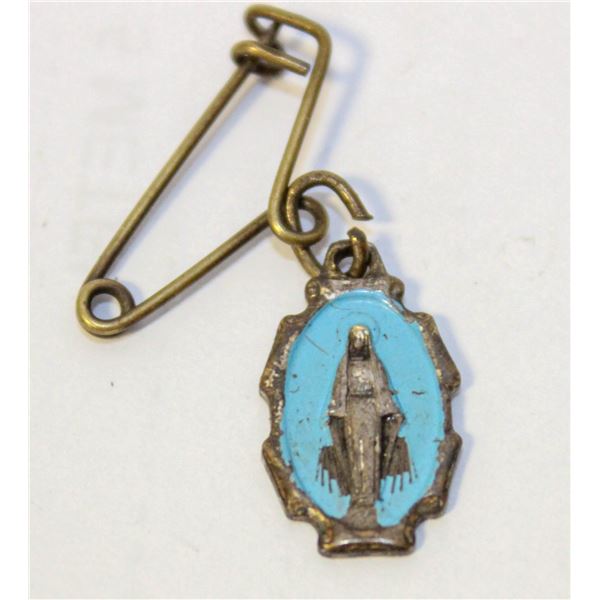 ESTATE OLD MADE IN ITALY RELIGIOUS PENDANT/BROOCH