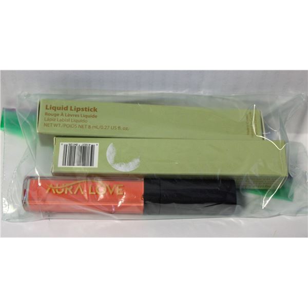 2 BRAND NEW AURA LOVE LIQUID LIPSTICKS 'ADORE'