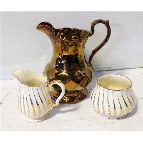 GOLD LUSTER WADE ALEXANDER PITCHER