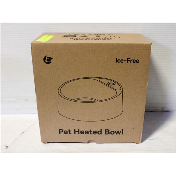 NEW HEATED DOG BOWL, 28 OZ