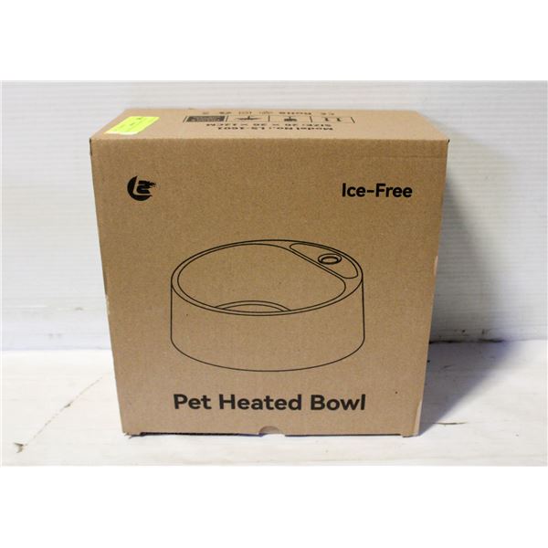 NEW HEATED DOG BOWL, 28 OZ