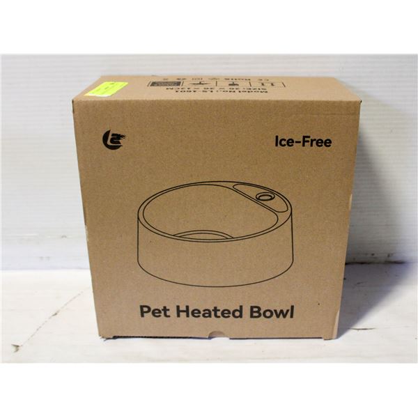 NEW HEATED DOG BOWL, 28 OZ