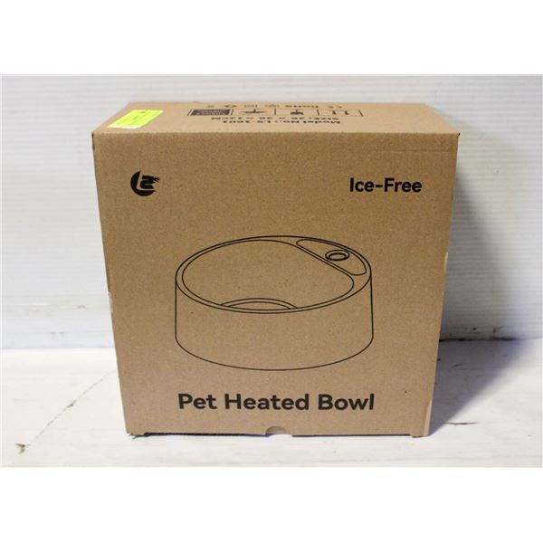 NEW HEATED DOG BOWL, 28 OZ
