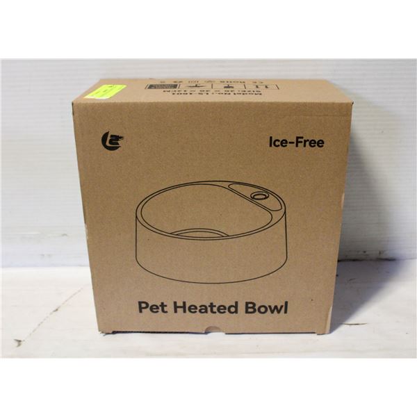 NEW HEATED DOG BOWL, 28 OZ