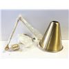 Image 1 : BRASS TONE COLOUR LAMP
