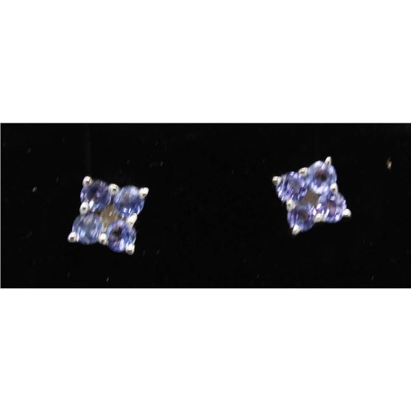 #1157-4 ROUND TANZANITE STONES