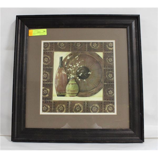 30" X 20" GLASS FRAMED WALL HANGING