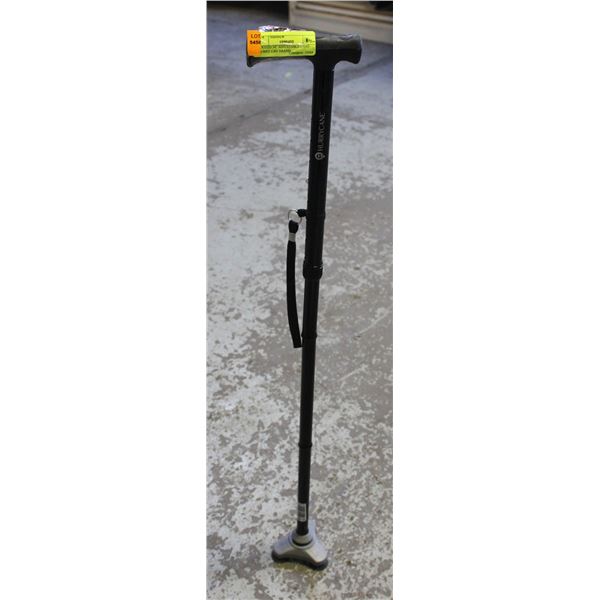 FOOTED 34" ADJUSTABLE CANE- HURRY CAN BRAND