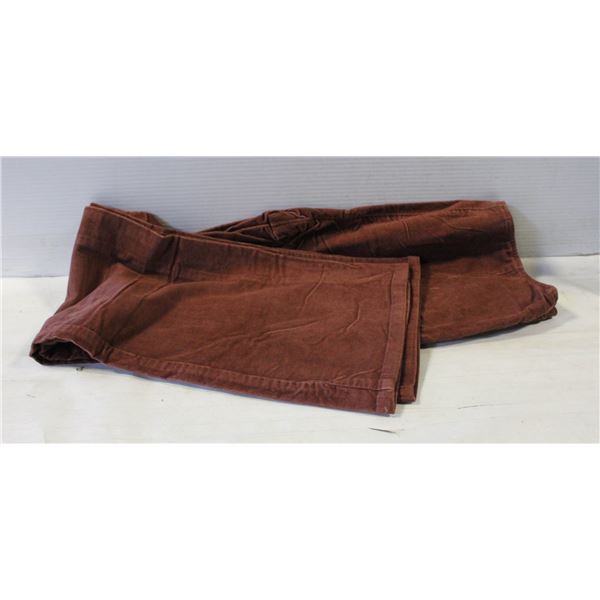 NEW WOMENS CORDUROY BRWN JEANS S 14