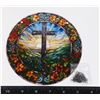 Image 1 : NEW 6" DIAMETER CHRISTIAN CROSS THEME HANGING