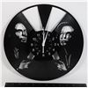 Image 1 : NEW X-FILES THEME VINYL ENGRAVED WALL CLOCK