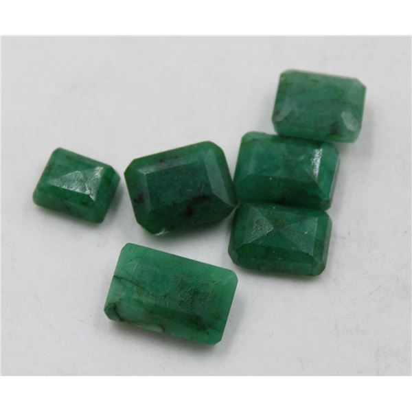#206-NATURAL GREEN EMERLAD GEMSTONES 46.00 CT