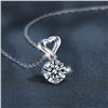 Image 2 : 1 CT GRA CERTIFIED ROUND BRILLIANT 925S NECKLACE