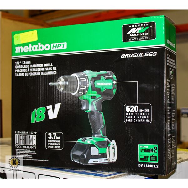 BRAND NEW METABO 18V HPT HAMMER DRILL KIT
