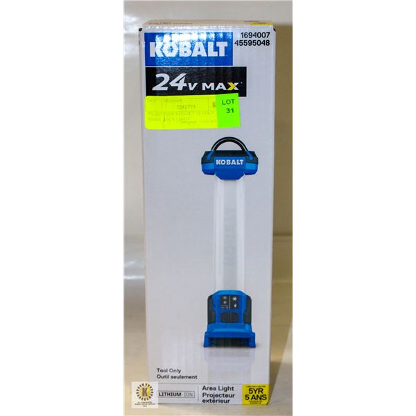 BRAND NEW KOBALT 24 VOLT WORK AREA LIGHT